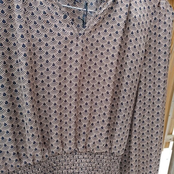 BEAUTIFUL Tamara H. Art Deco Print Top Women's Size XS BNWT Blouse Pullover Top - Picture 6 of 9